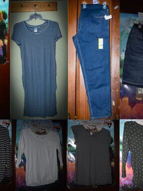 HUGE Maternity Bundle | Size Large | 8 Pieces | NWT Jeans Included!